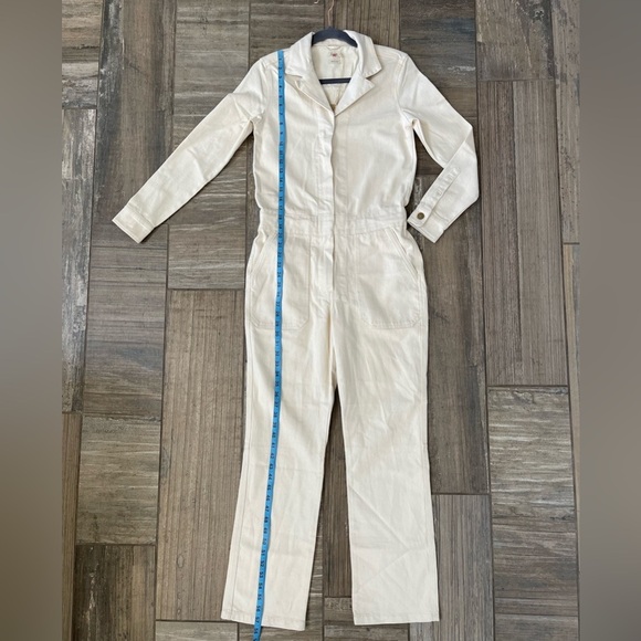 Faherty overland twill jumpsuit in neutral size XS - Picture 11 of 14